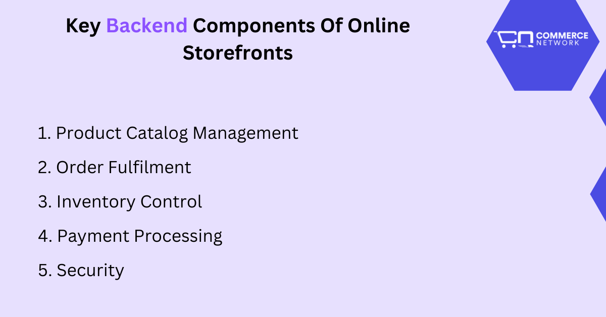 Backend Components Of Online Storefronts