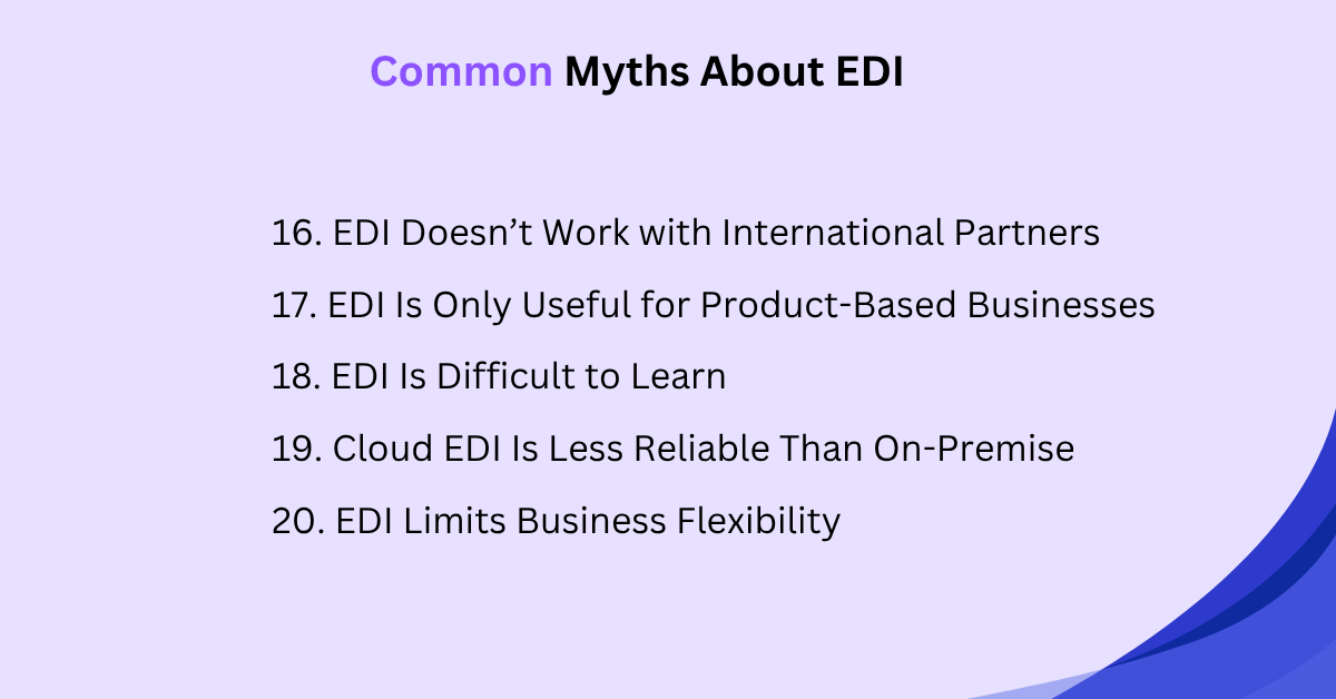 common myths about EDI